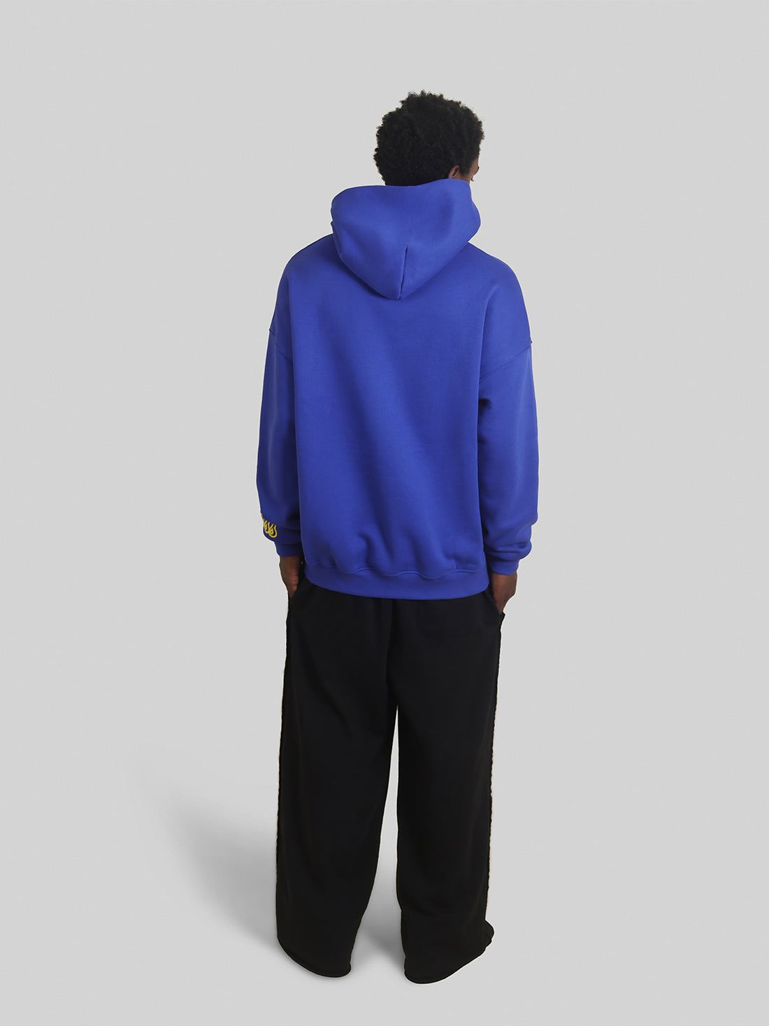 Fleece Oversized Hoodie - royal blue