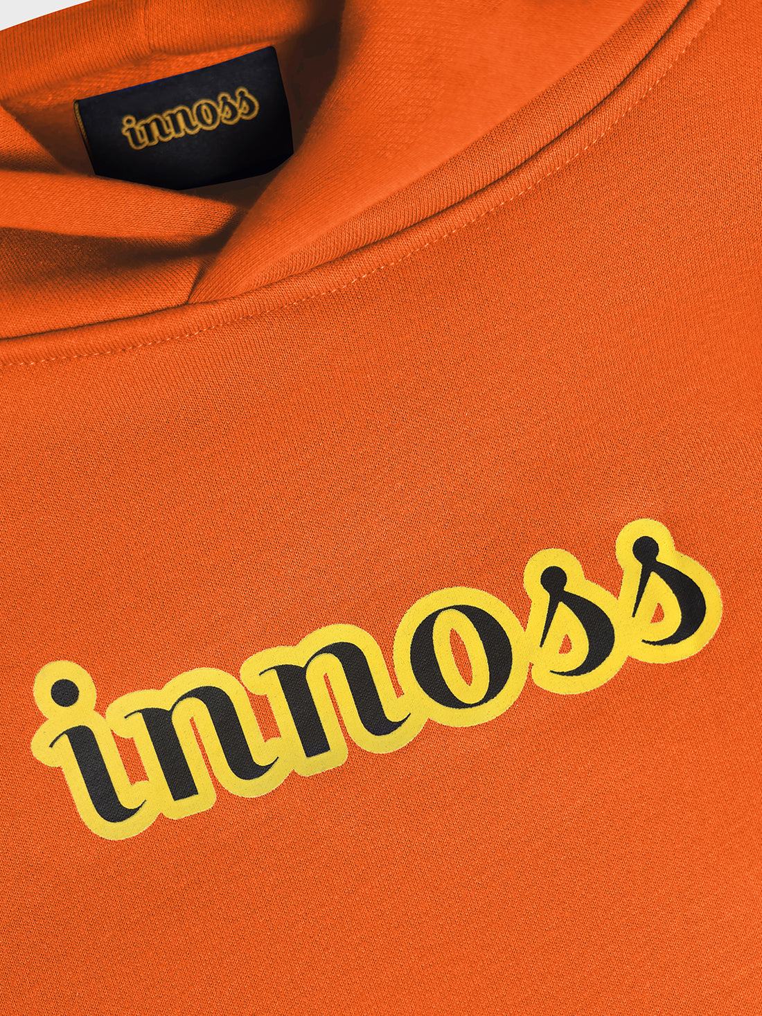 Fleece Oversized Hoodie - tangerine
