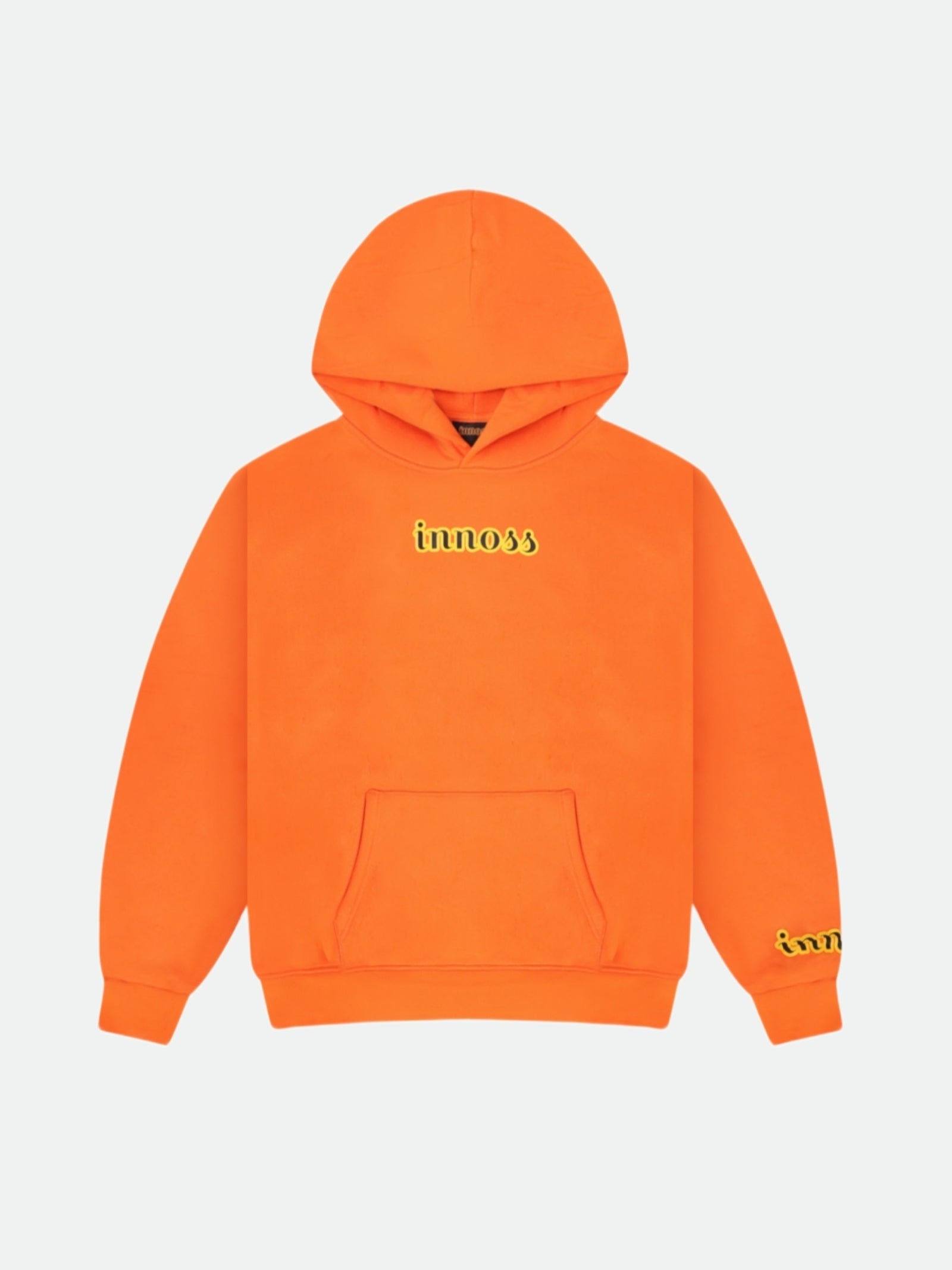 Orange oversized unisex hoodie 400 GSM heavyweight fleece