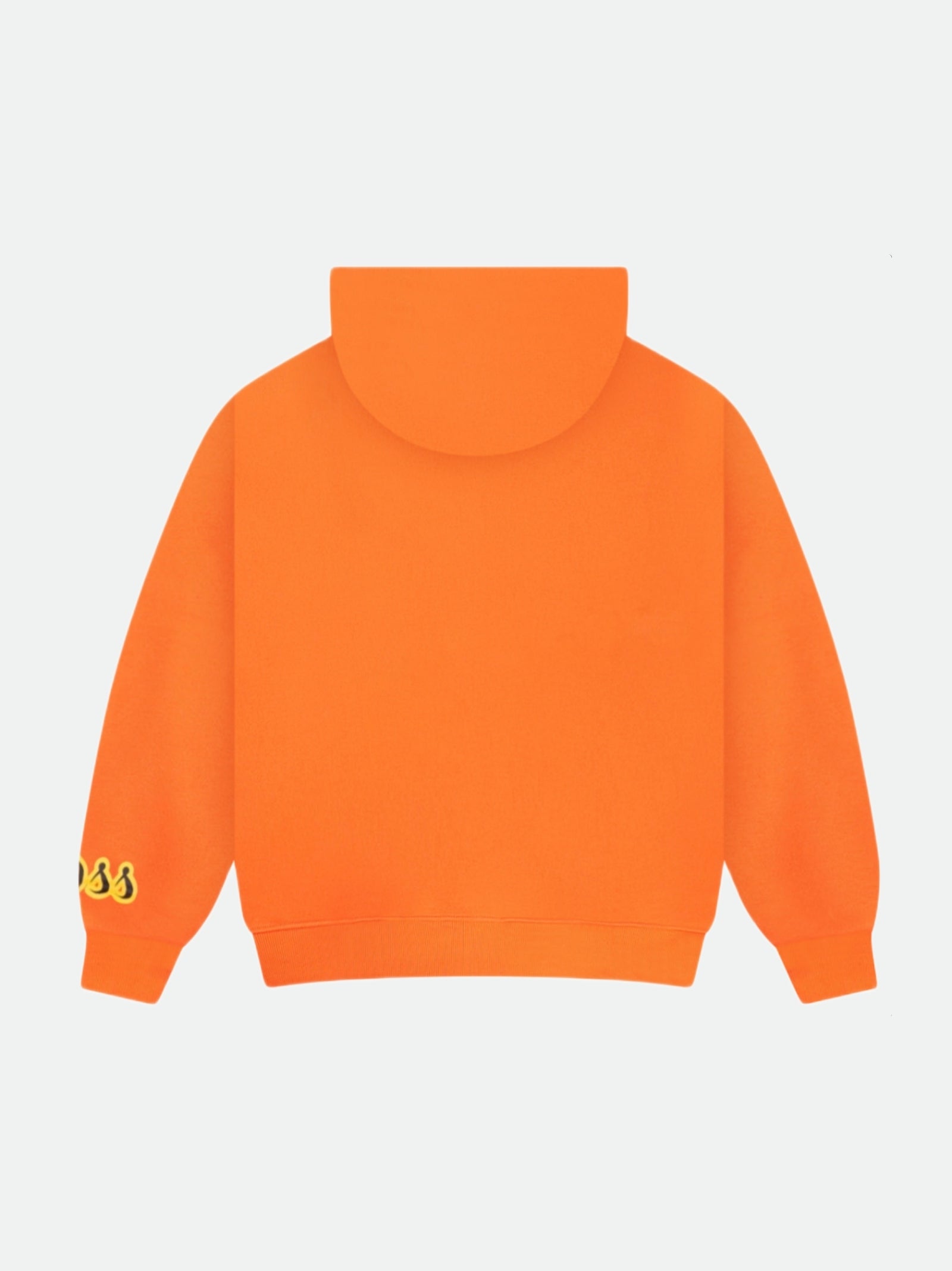 Orange oversized unisex hoodie 400 GSM heavyweight fleece